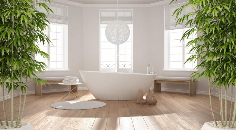 modern bathroom design organic natural wellness inspired